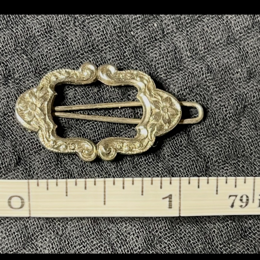 Silver Tone Diminutive Floral Vintage Hair Barrettes Cottagecore Goodness - Picture 5 of 6